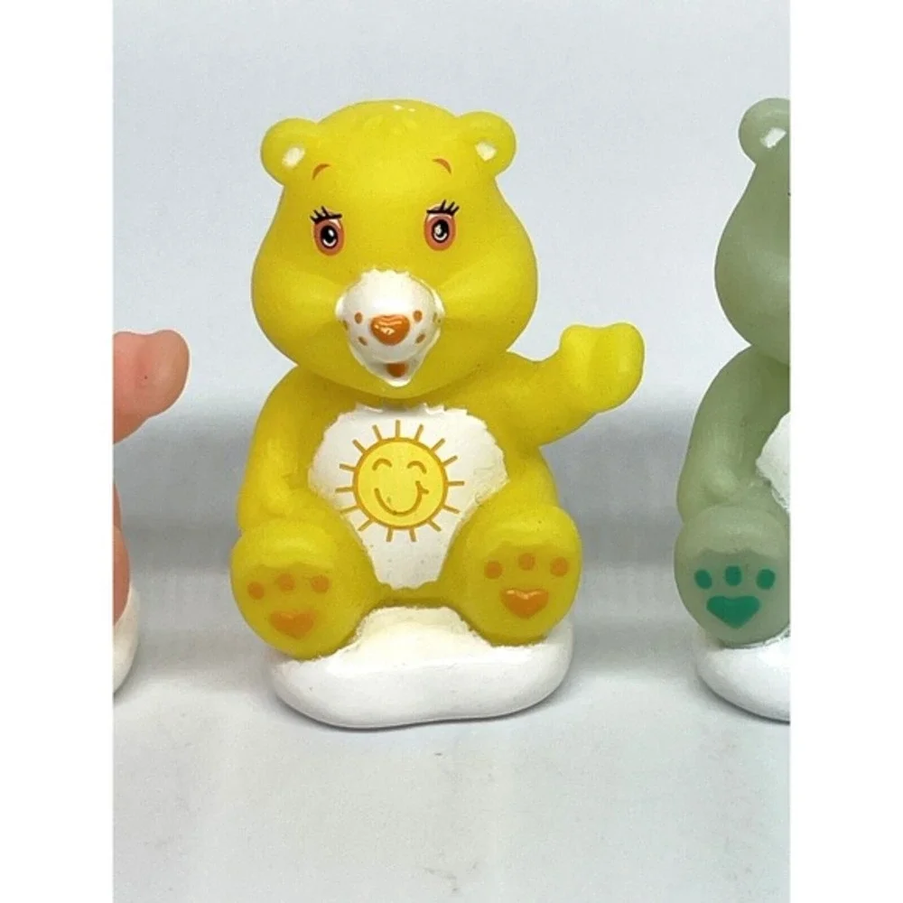 Care Bears Sitting on‎ White Clouds Figures PVC Cake Toppers LOT of 6 TCFC